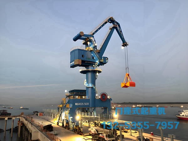 廣東茂名60噸門座式起重機的起升機構工作原理